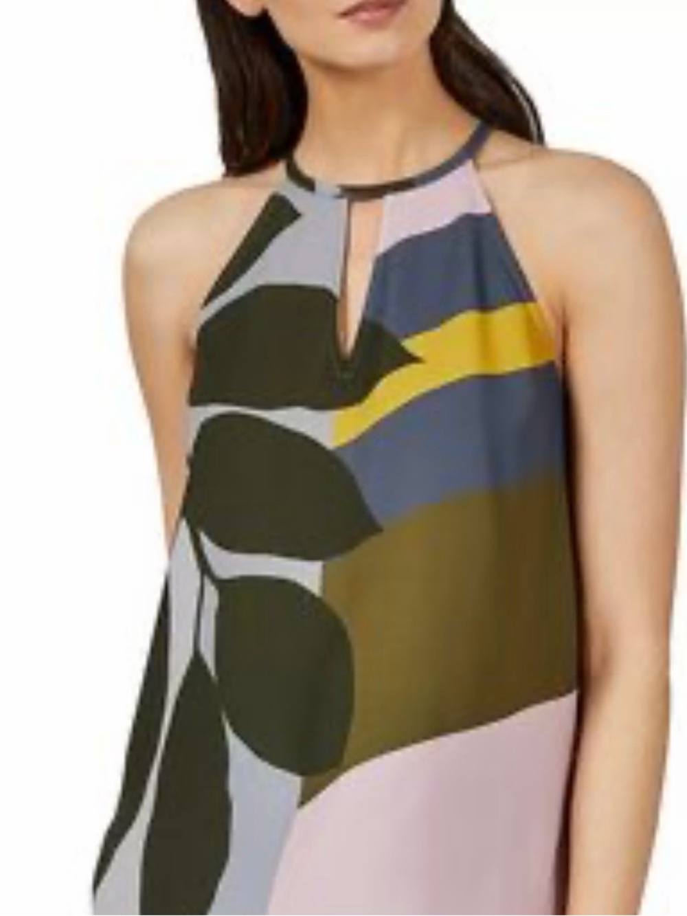 TED BAKER LONDON maple swirl halter neck top NWT multicolor size 2